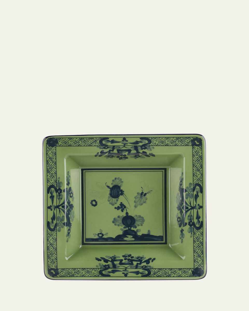 Oriente Italiano Malachite Vide Poche, 7.1" Square